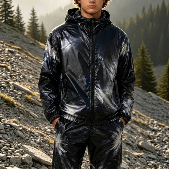 Herren Sportliche Windjacke mit modernen Farbakzenten