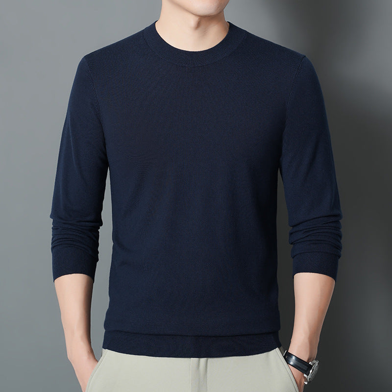 Herren Feiner Rundhalspullover aus Feinstrick mit schmaler Silhouette Shop Nory