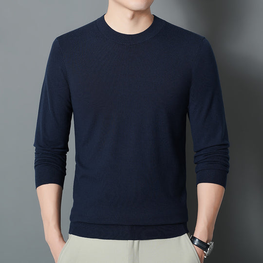 Herren Feiner Rundhalspullover aus Feinstrick mit schmaler Silhouette Shop Nory