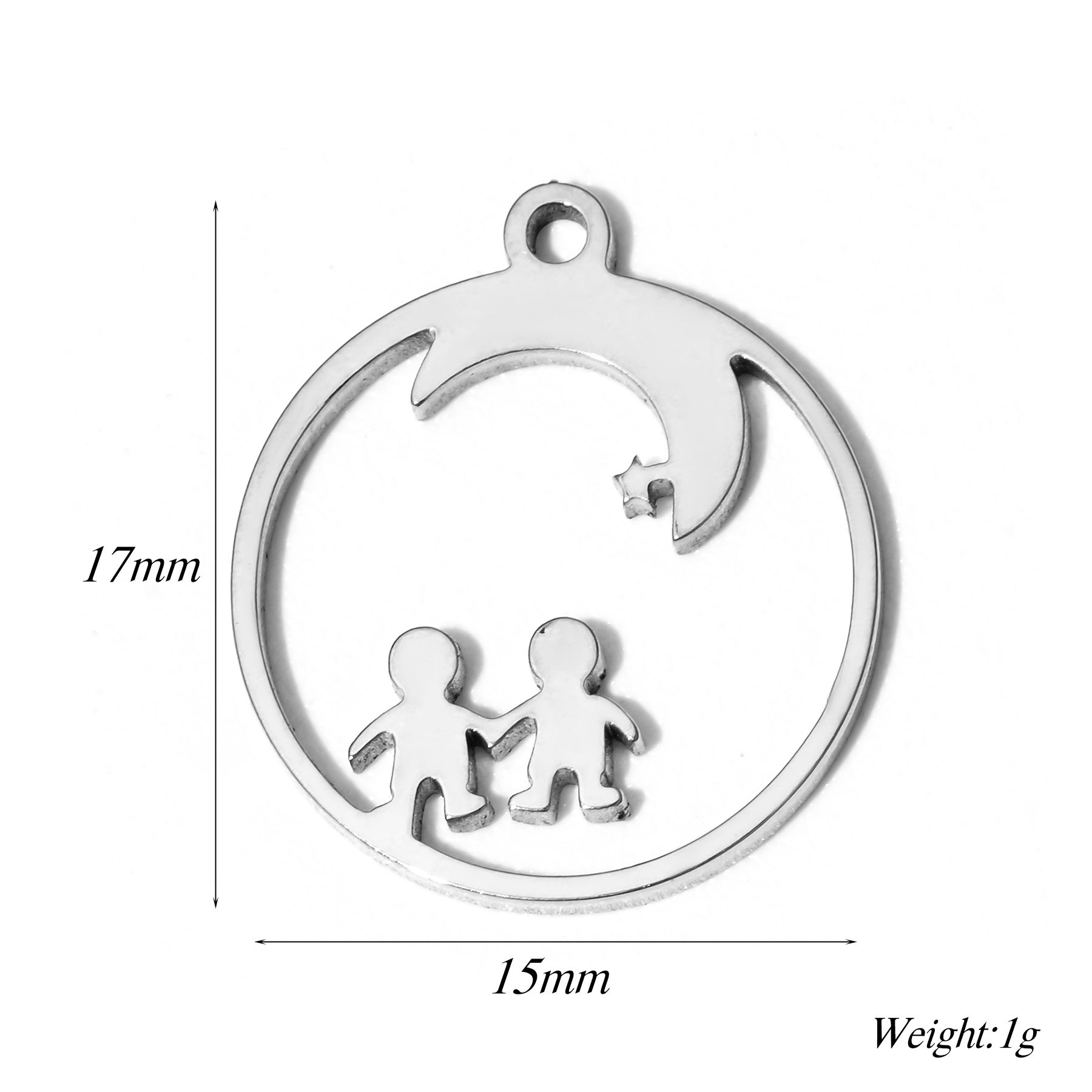 Damen Schmuckanhänger in herzförmigem Design aus Metall Shop Nory