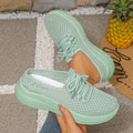 Damen Atmungsaktive Mesh-Sneaker mit elastischem Schnürsystem und rutschfester Sohle