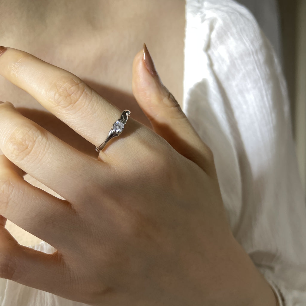 Damen Offener Ring mit verspieltem Schmetterlingsdesign Shop Nory
