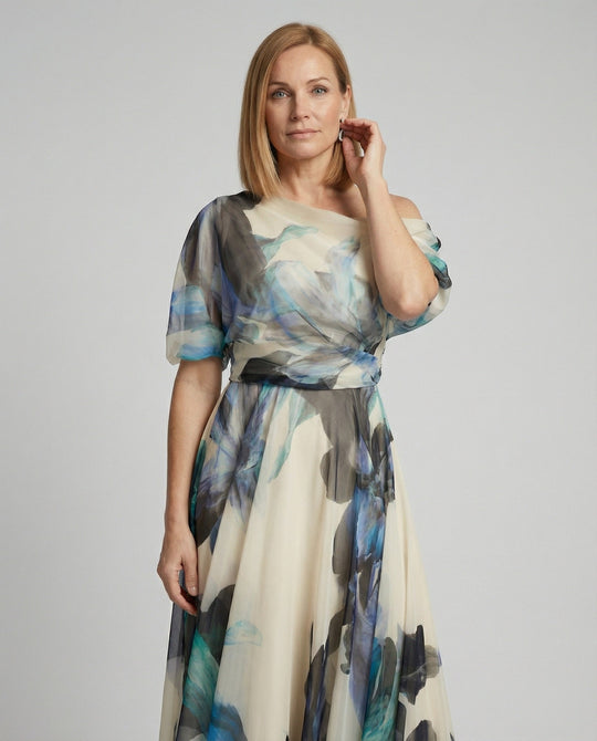 Damen Abendkleid lang Carmen