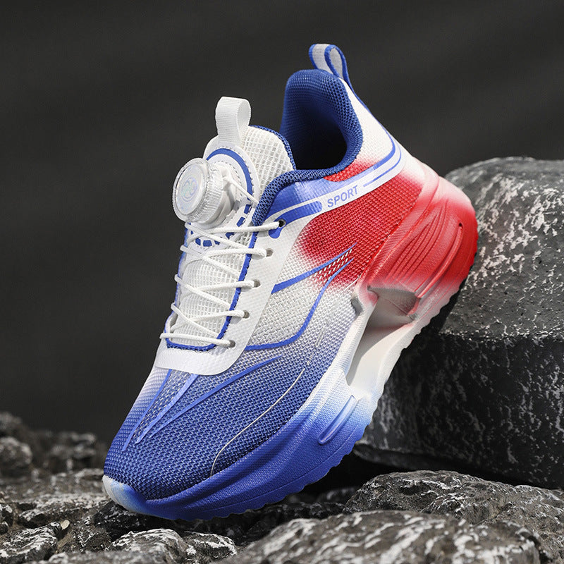 Damen Sportliche Mesh-Laufsneaker mit Drehverschluss und gedämpfter Plateausohle Shopy Nory