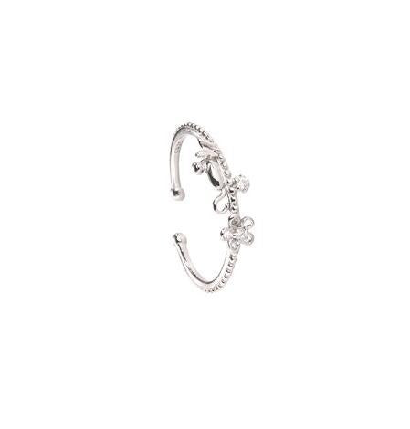 Damen Ring mit floralem Detail und funkelnden Akzenten Shop Nory