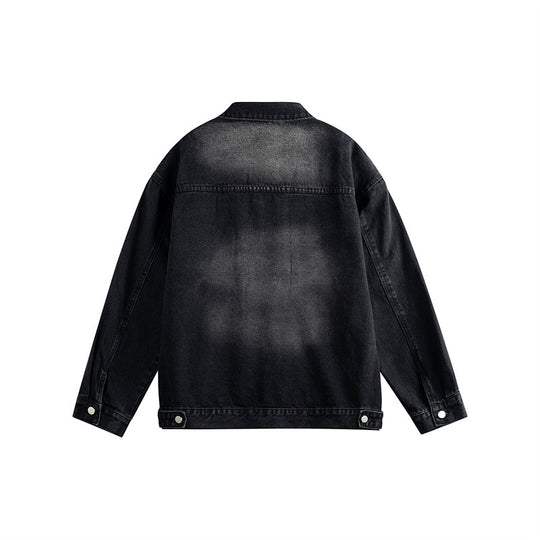 Herren Oversize-Jeansjacke mit Used-Waschung, aufgesetzten Brusttaschen und Knopfverschluss Shop Nory