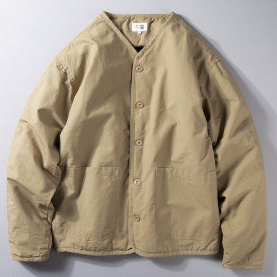 Herren Leichte gesteppte kragenlose Übergangsjacke mit Knopfleiste und aufgesetzten Taschen Shop Nory