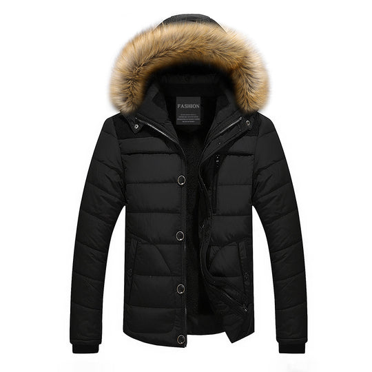 Herren Thermo-Parka im Urban-Outdoorstil mit abnehmbarer Kunstfellkapuze und Mikrofleece-Innenfutter Shop Nory