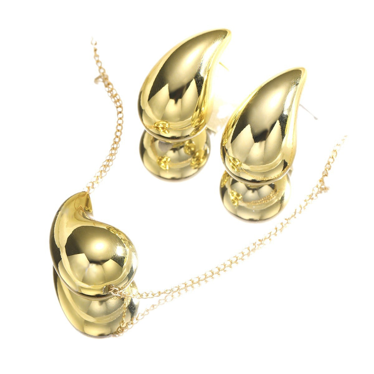 Damen Schmuckset mit eleganten Tropfenanhängern Shop Nory