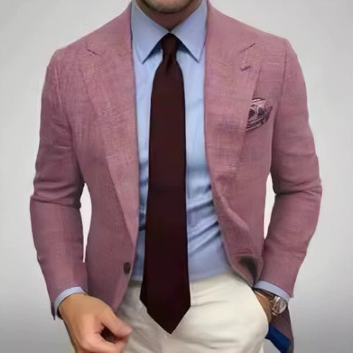 Herren modischer karierten Blazer mit hohem Tragekomfort und eleganten Details