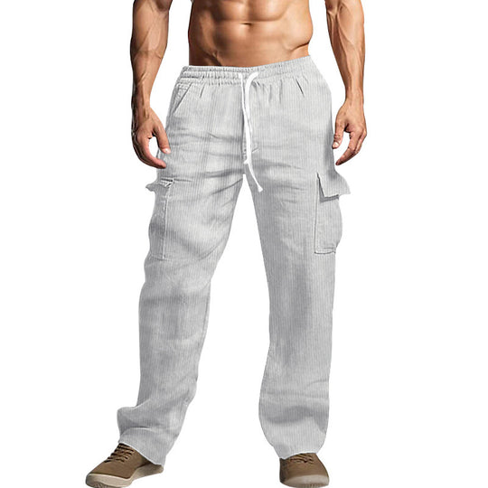 Herren Cordhose im Cargo-Stil mit Kordelzug und aufgesetzten Taschen Shop Nory