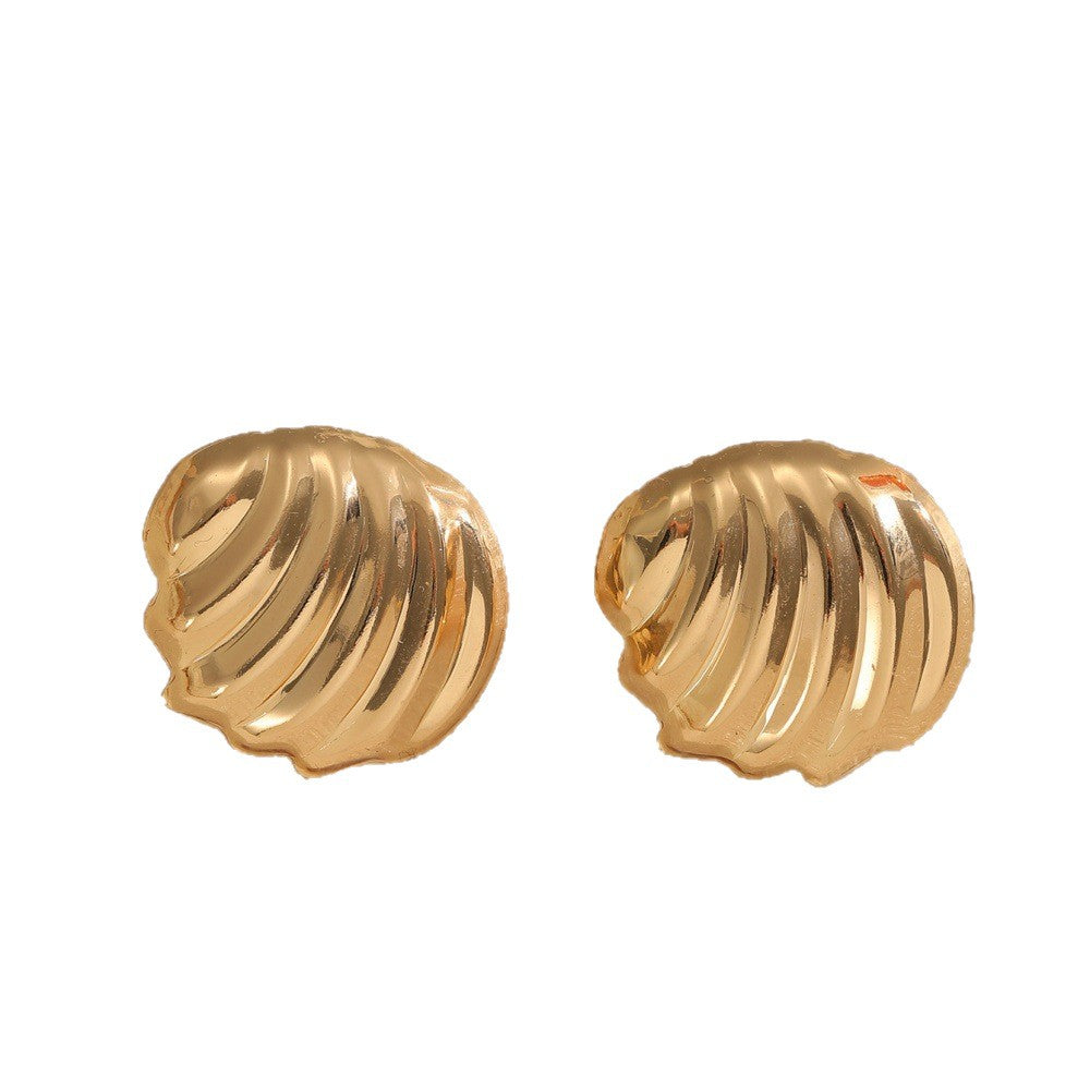 Damen Ohrstecker im eleganten Muschelformat Shop Nory