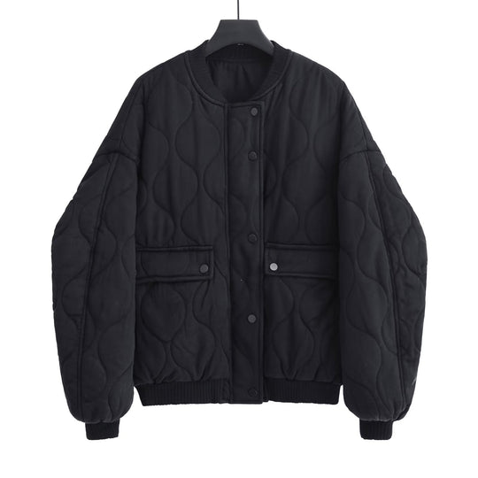 Damen Stepp-Bomberjacke mit organischer Steppung und Druckknopffront Shop Nory