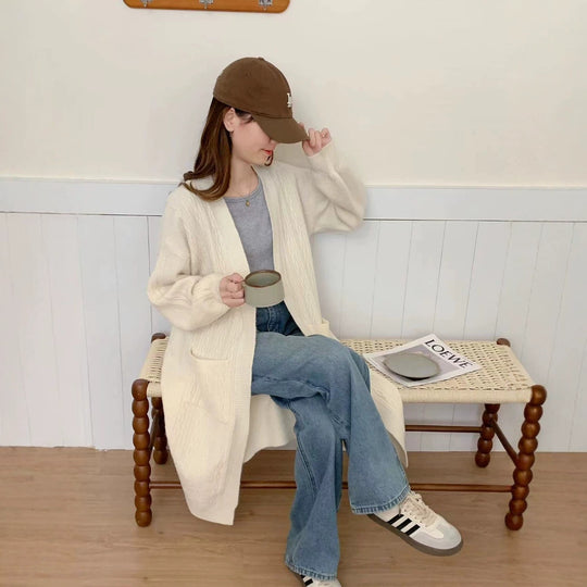 Damen Gemütliche Strickjacke mit Taschen Shop Nory