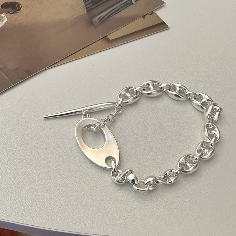 Damen modische Kette mit vielseitigem Karabiner und glänzenden Gliedern Shop Nory