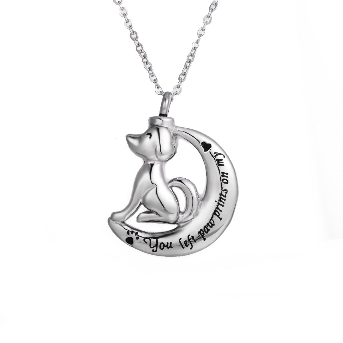 Damen Schmuckanhänger mit Katzenmotiv und eingravierter Botschaft Shop Nory