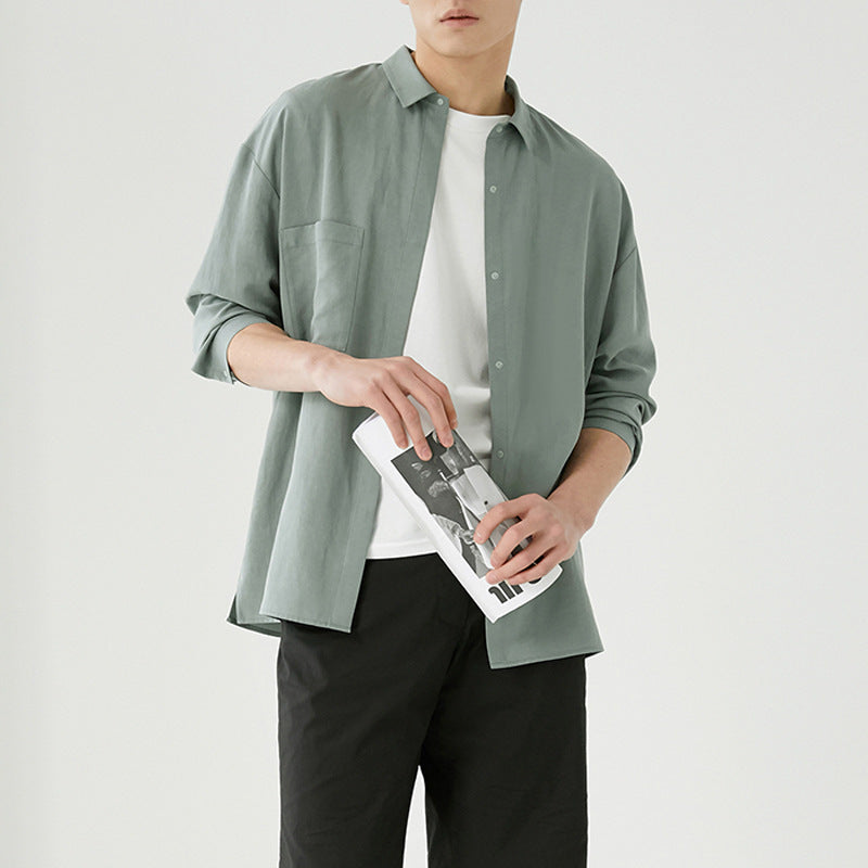 Herren Overshirt aus Baumwoll-Mix mit Brusttasche Shop Nory
