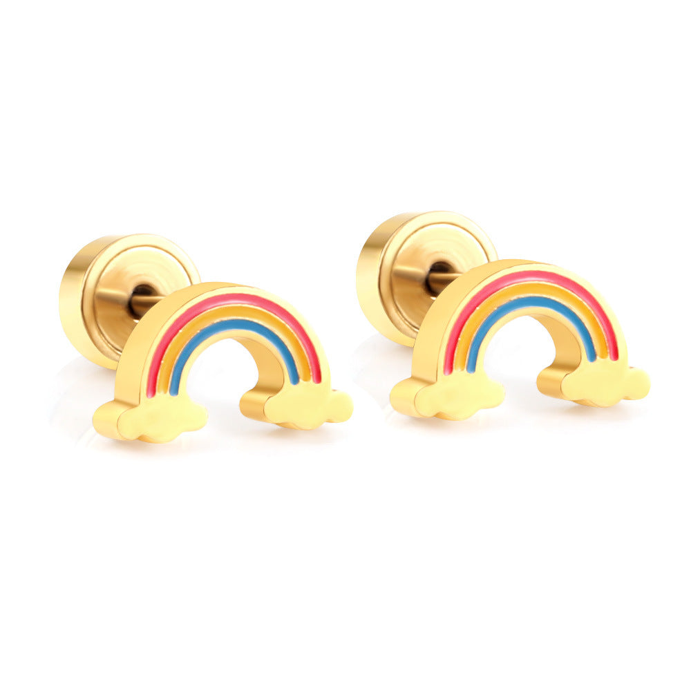 Damen Ohrstecker mit cloud-Design und stylishen Akzenten Shop Nory