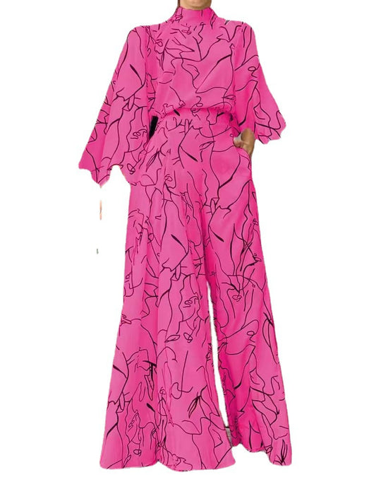 Damen Eleganter Longline Jumpsuit mit Stehkragen, Ballonärmeln und Seitentaschen Shop Nory