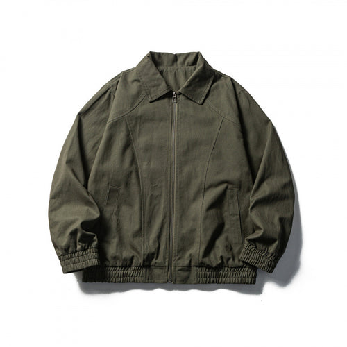 Herren Boxy-Canvas-Blouson mit durchgehendem Reißverschluss und elastischen Bündchen Shop Nory