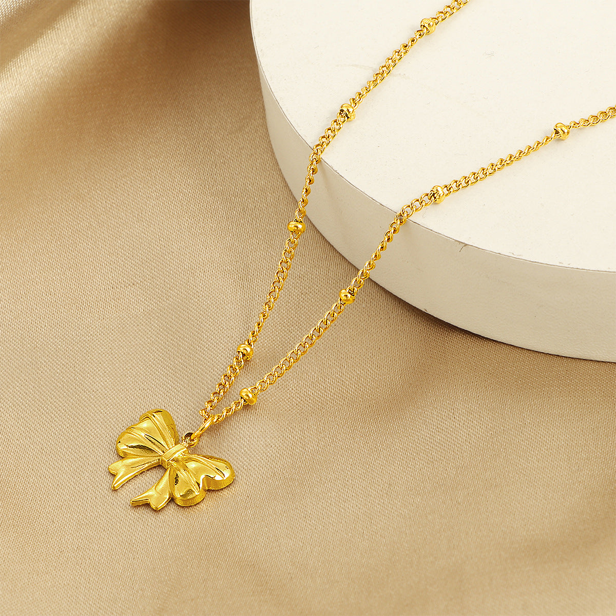 Damen Elegante Schmetterlings Anhänger Kette Shop Nory