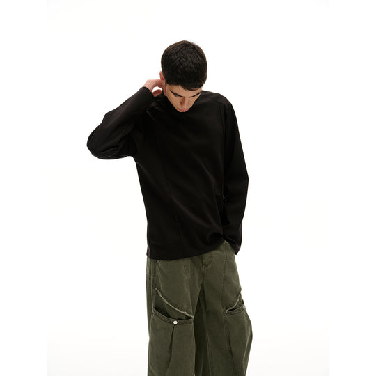 Unisex Oversize‑Sweatshirt mit Raglanärmeln und minimalistischen Teilungsnähten Shop Nory