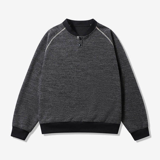 Herren Bequemer Sweater mit Stehkragen Shop Nory