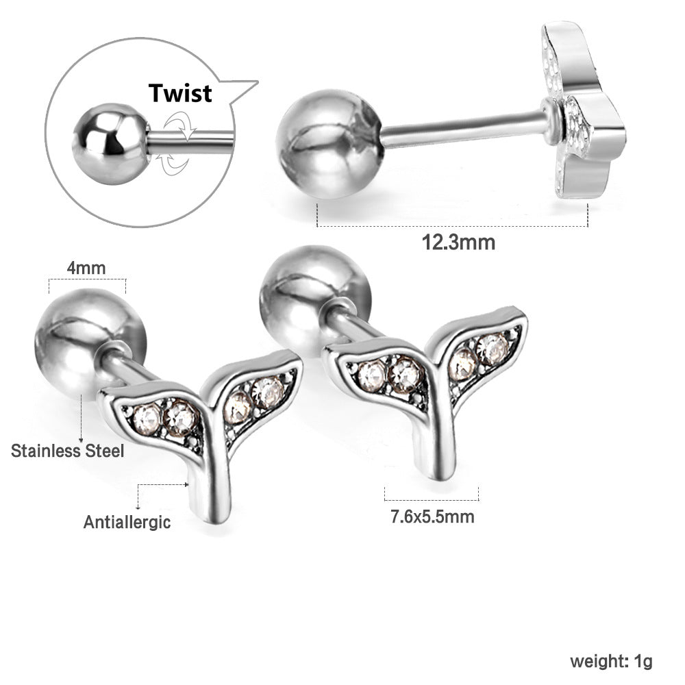Damen Ohrstecker im schmetterlingsförmigen Design Shop Nory