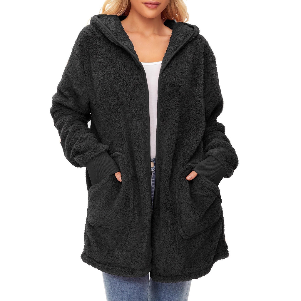 Damen weicher Fleece-Mantels