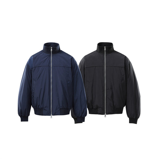Herren Leichte Nylon-Bomberjacke mit Stehkragen und elastischem Saum Shop Nory