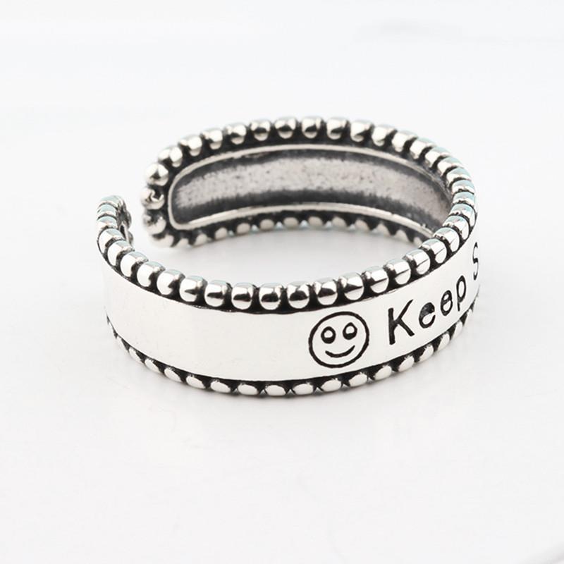 Damen Offener Ring mit inspirierender Gravur und verspieltem Design Shop Nory