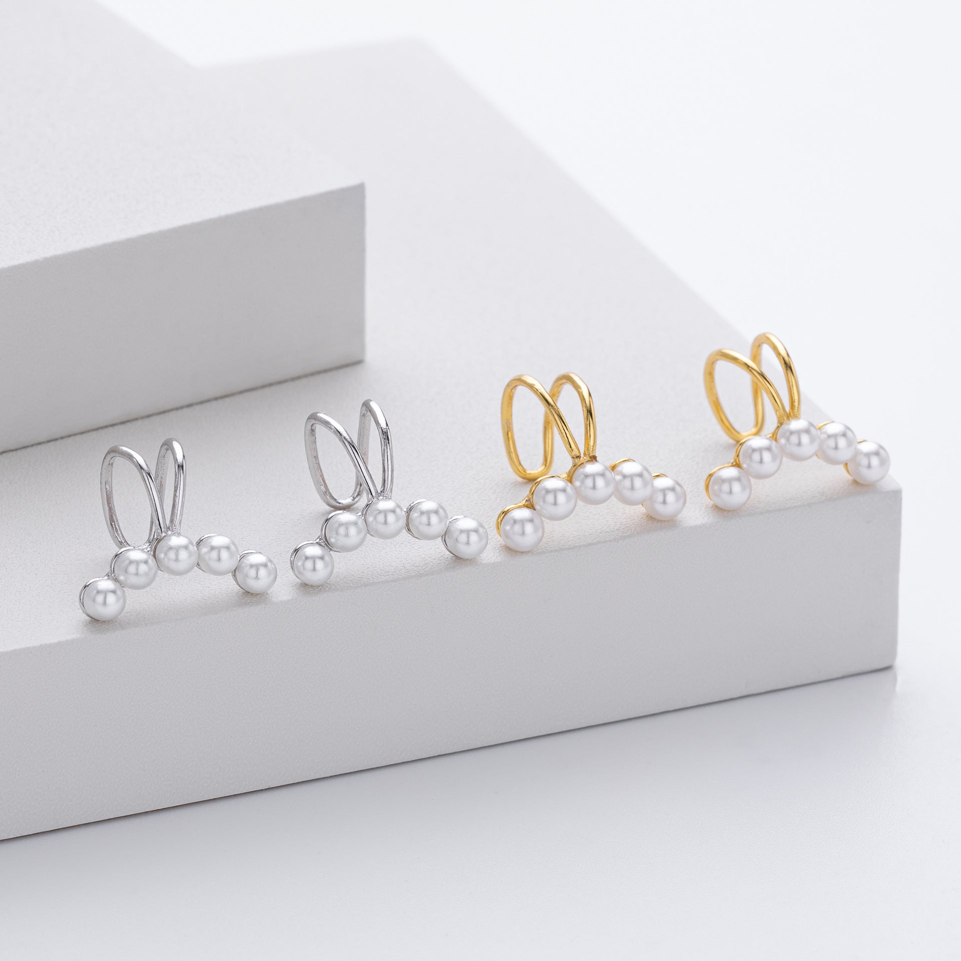Damen Ohrstecker mit eleganten Perlen und hochwertigem 925 Sterling Silber Shop Nory