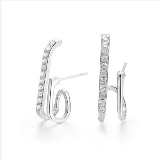 Damenohrringe mit floralem Rosen-Design und eleganten Perlenakzenten Shop Nory