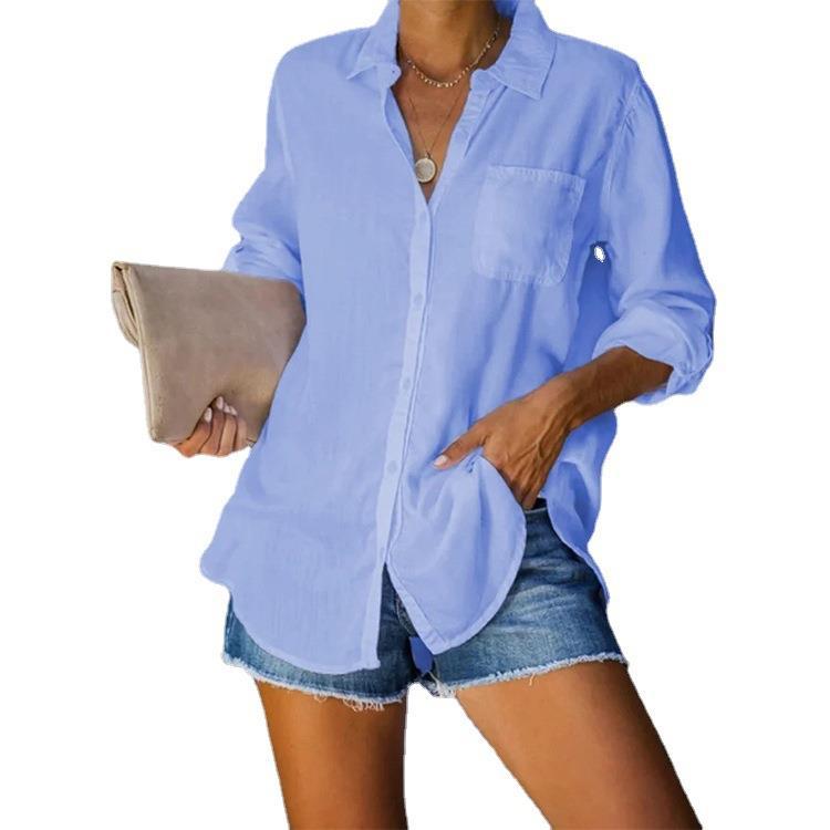 Damen lässige Hemdbluse