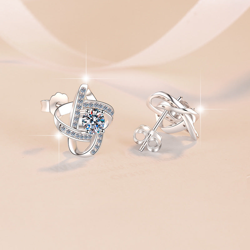 Damen Ohrstecker mit funkelndem Zirkonia-Besatz und elegantem Design Shop Nory
