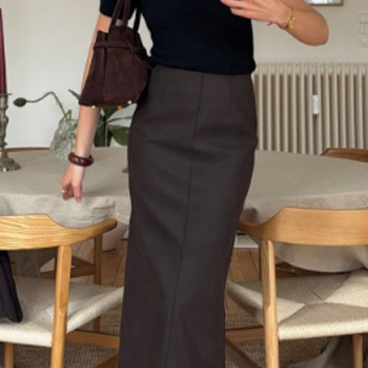 Damen Zweiteiliges Tailoring-Set mit cropped Blazer und hochtailliertem Bleistift-Midirock Shop Nory
