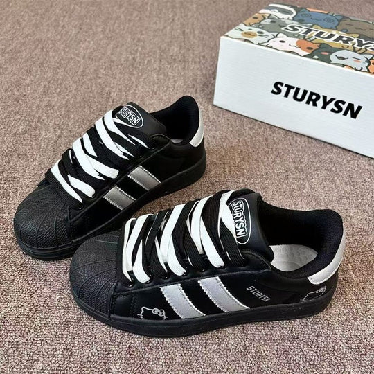 Damen Sportliche Sneakers mit strukturiertem Obermaterial und rutschfester Sohle