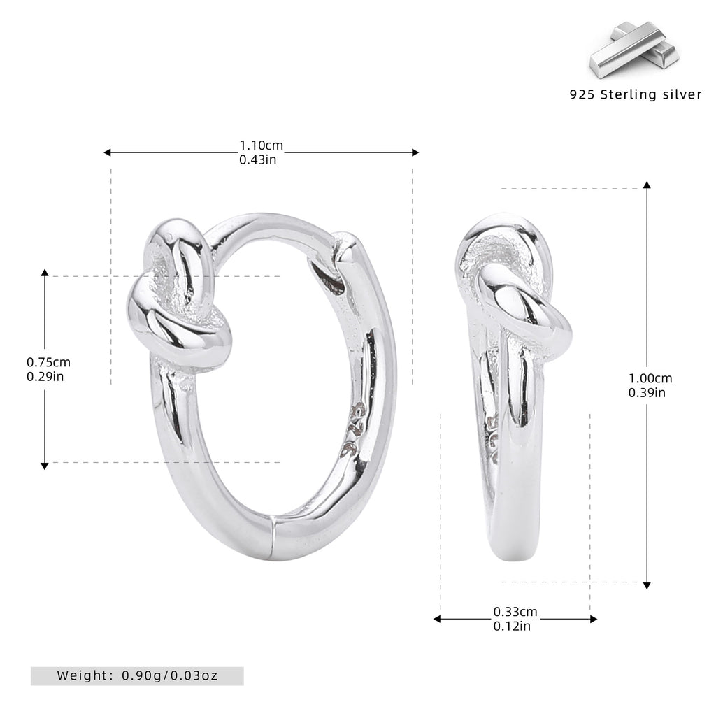 Damen Creolen mit elegantem Knotendesign Shop Nory