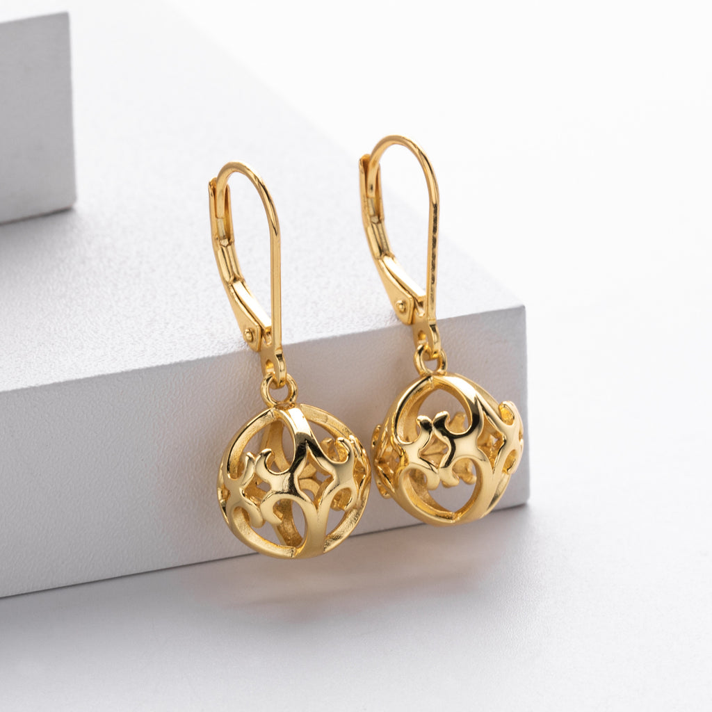 Damen Ohrhänger mit filigranem Design aus 925 Sterling Silber Shop Nory