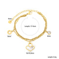 Damen Armband mit Herzen-Anhänger und funkelnden Kristallen Shop Nory