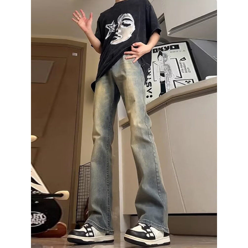 Herren Baumwollmix-Hose mit geradem Bein, lockerem Schnitt und tiefer Leibhöhe Shop Nory