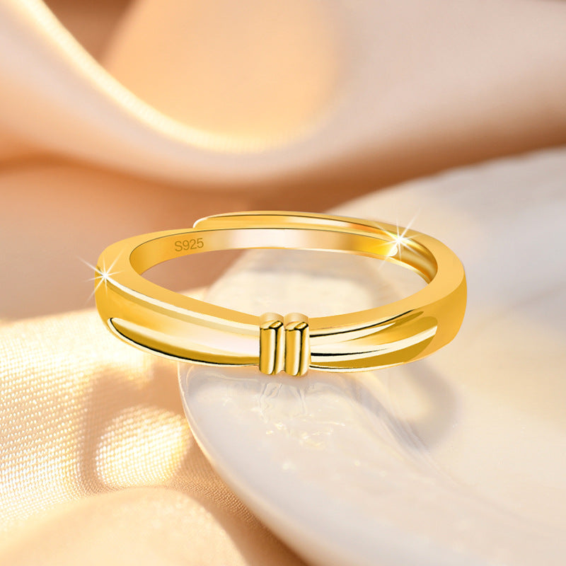Damenring mit elegantem, minimalistischen Design aus hochwertigem Silber Shop Nory