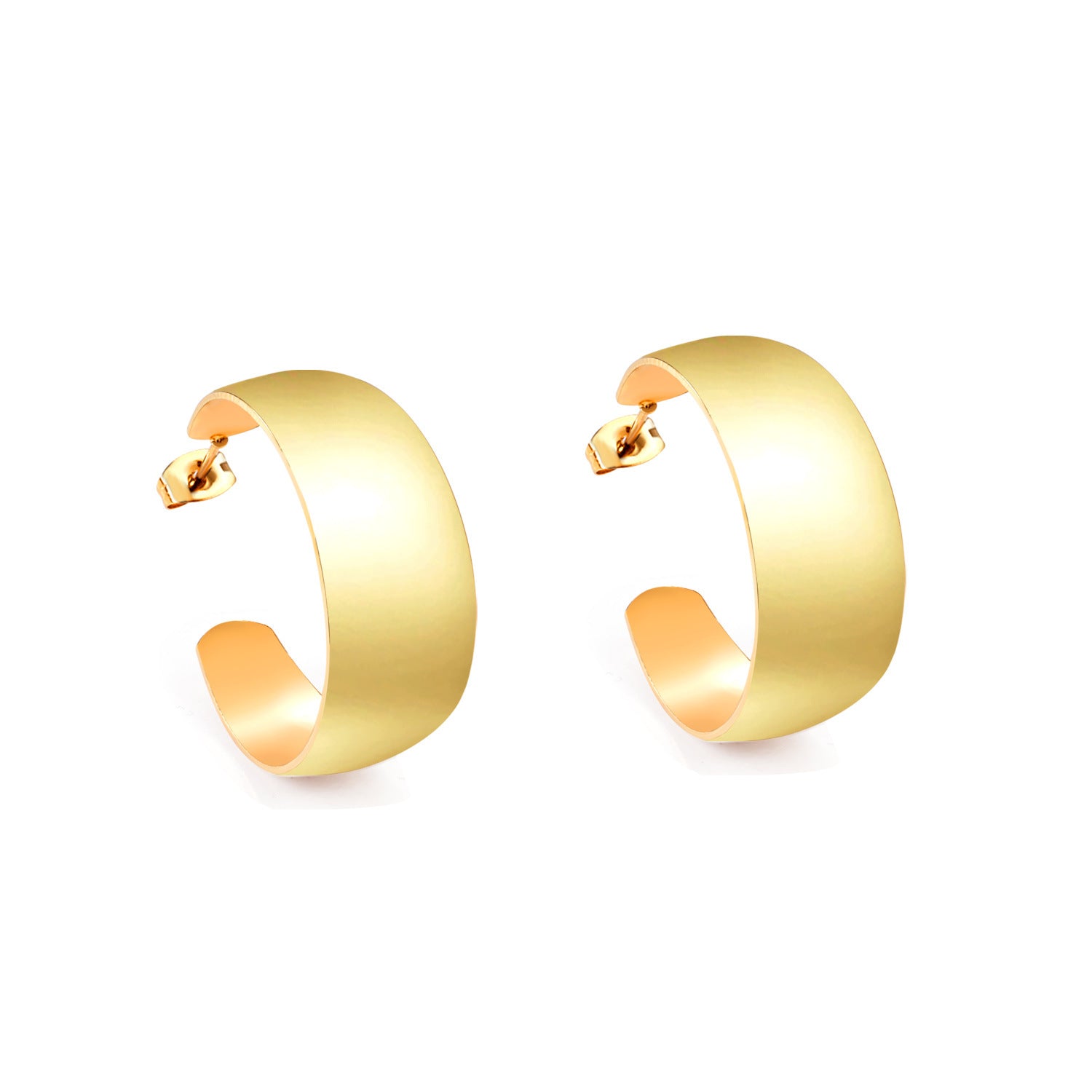 Damen Edelstahl Creolen mit innovativem Bambusdesign Shop Nory