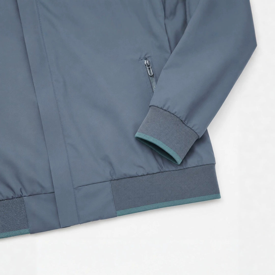 Herren Kapuzen-Blouson Leichter Windbreaker mit geripptem Saum und verdeckter Reißverschlussleiste Shop Nory