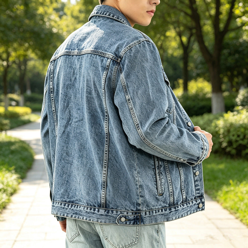 Herren Klassische Denimjacke mit modernen Akzenten Shop Nory