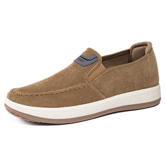 Herren nan Cord-Slipper-Sneaker mit elastischem Einstieg, gepolsterter Innensohle und griffiger Gummilaufsohle Shop Nory