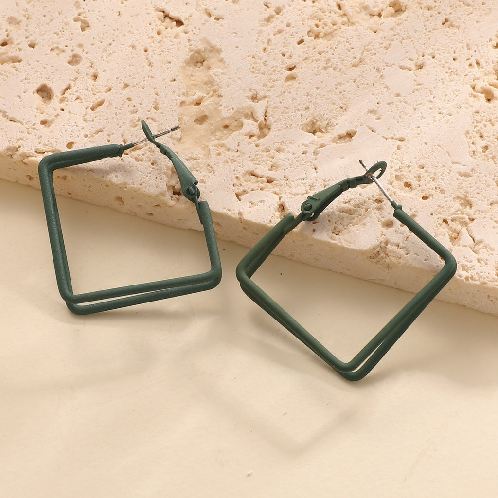 Damen Geometrische Ohrringe aus hochwertigem Metall Shop Nory