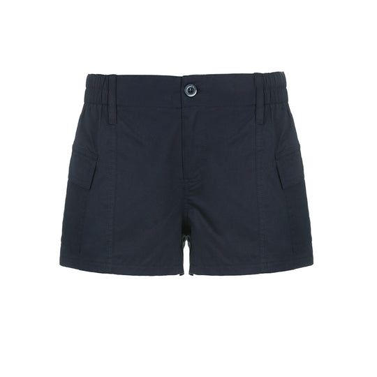 Damen Cargo-Shorts mit praktischen Taschen und elastischem Bund