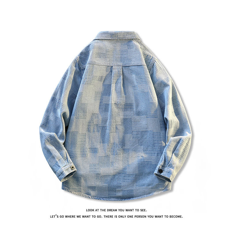 Herren Strukturierte Overshirt‑Hemdjacke aus Cord mit aufgesetzter Brusttasche Shop Nory