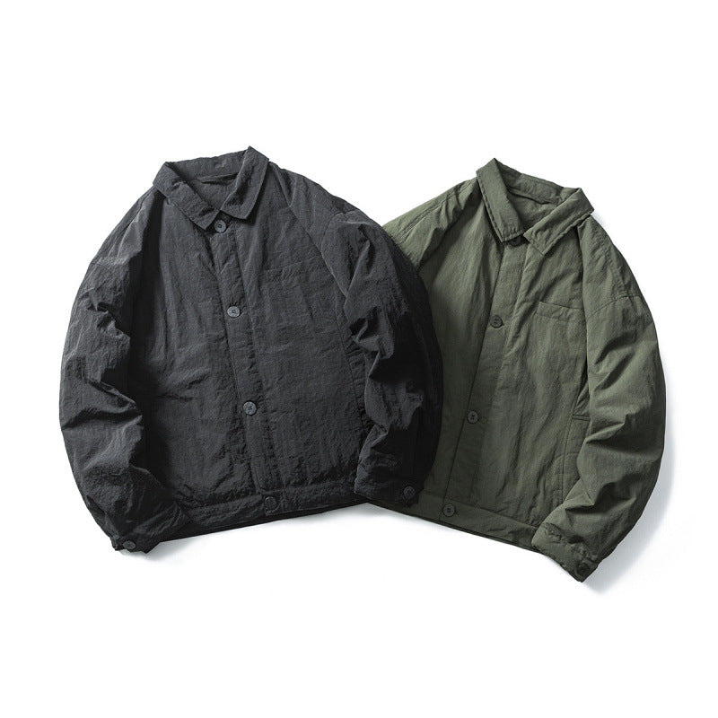 Herren Leichte Oversize-Fieldjacke im Workwear-Stil mit Hemdkragen und Knopfverschluss Shop Nory